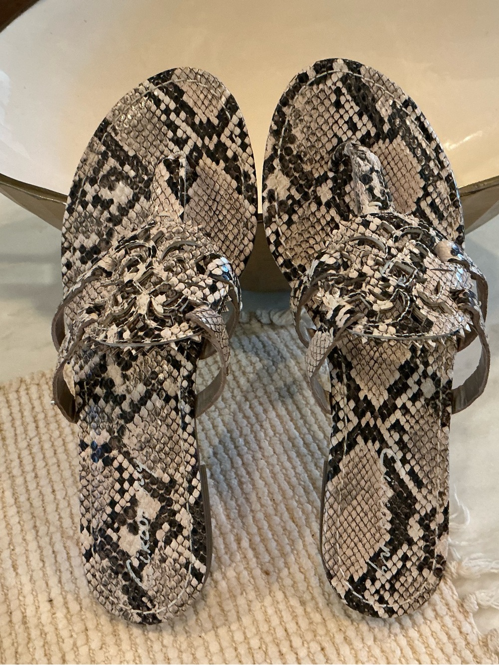 Circus NY - Snake-Print Women's Slide Sandals - Sz. 6 1/2